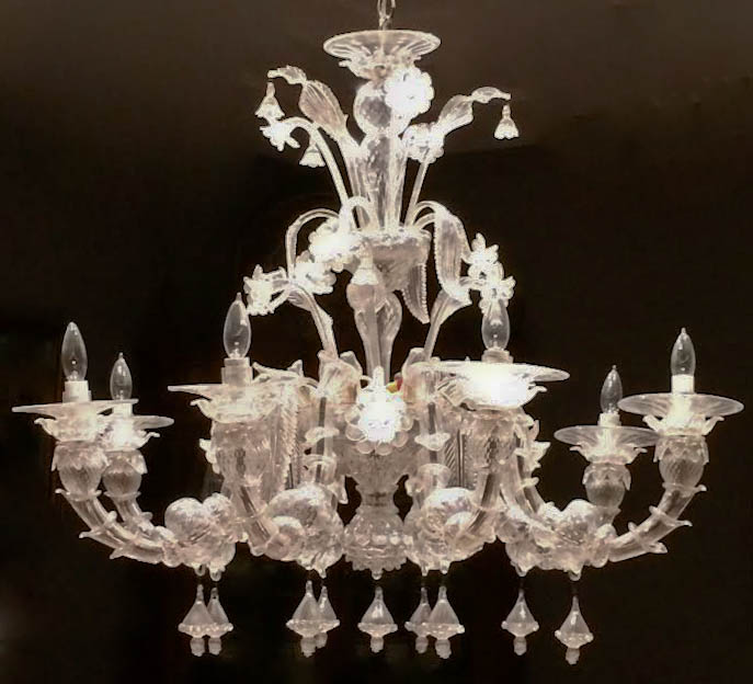 Appraisal: VINTAGE ITALIAN MURANO CHANDELIER CIRCA important mid-century vintage Italian Murano