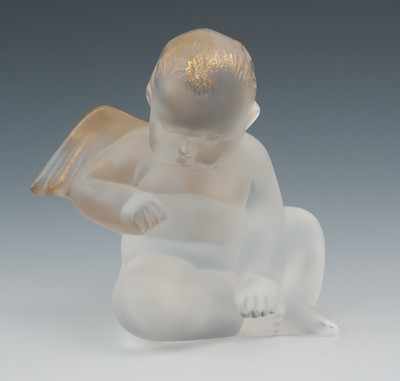 Appraisal: A Lalique Capriccioso Crystal Angel A frosted glass figurine of