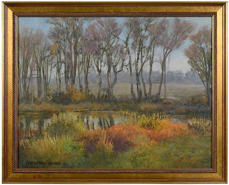 Appraisal: Stapleton Kearns American born Autumn Scene signed lower left Stapleton