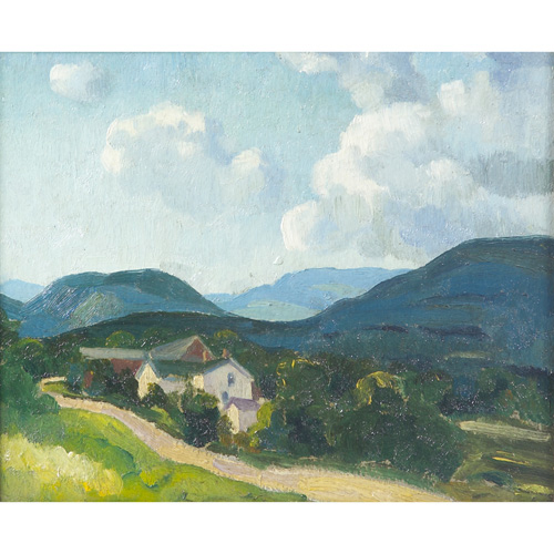 Appraisal: Henri Oren American - Woodstock Landscape oil on board x