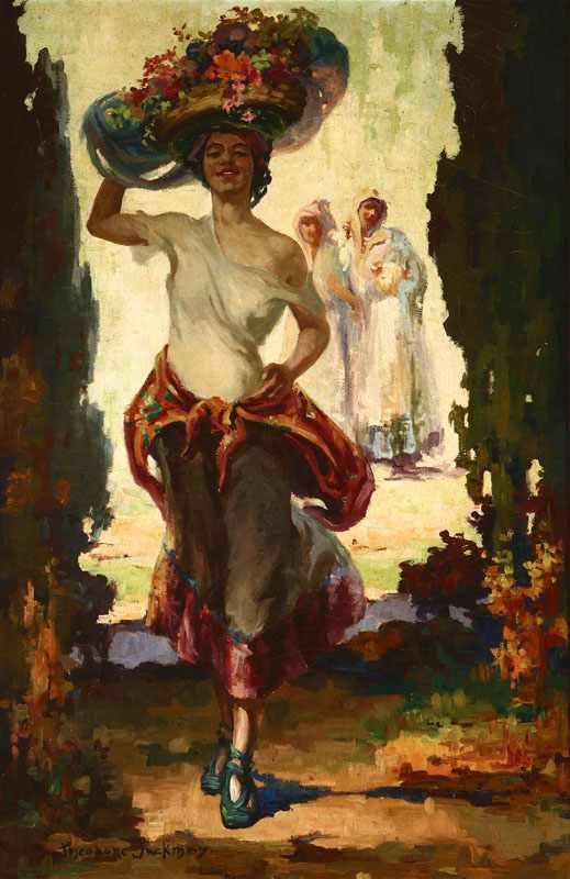 Appraisal: Theodore Jackman - La Crescenta CA The Seville Flower Girl