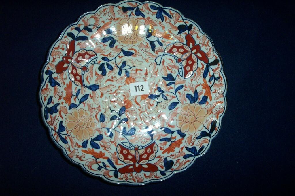 Appraisal: A th century Imari charger with shaped rim and all