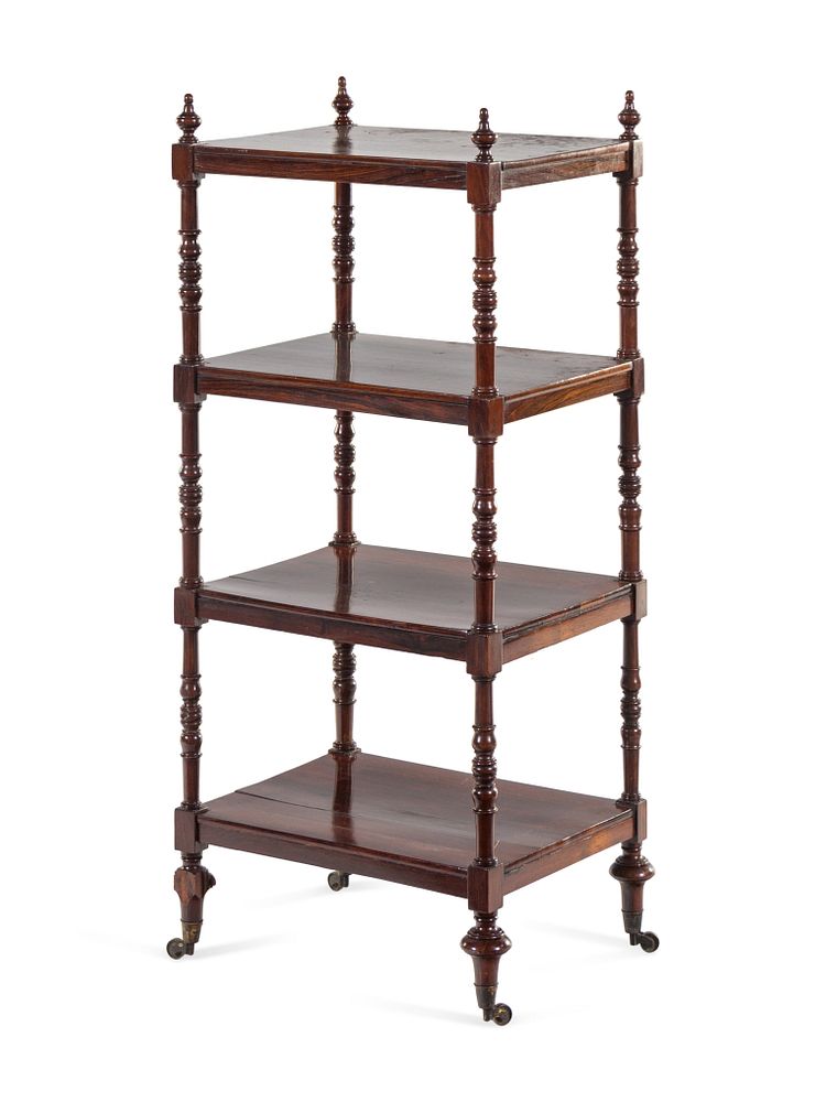 Appraisal: A Regency Rosewood Etagere A Regency Rosewood Etagere th Century