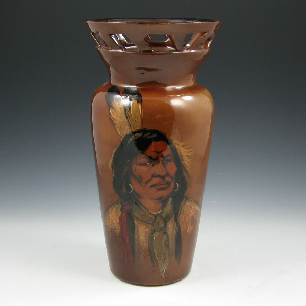 Appraisal: Wisecarver Native American Indian Reticulated Vase Rick Wisecarver Native American