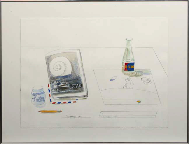 Appraisal: Saul Steinberg American New York - Untitled Still Life graphite