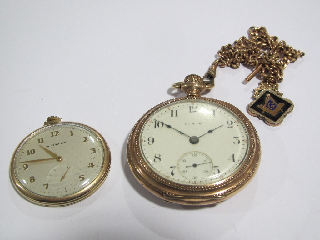 Appraisal: Lot comprising a rolled gold pocket watch by Wittnauer and