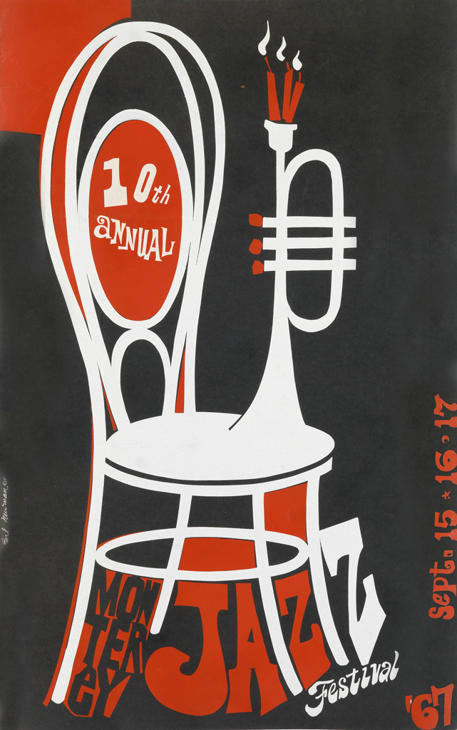 Appraisal: EARL NEWMAN - MONTEREY JAZZ FESTIVAL Two posters and Each