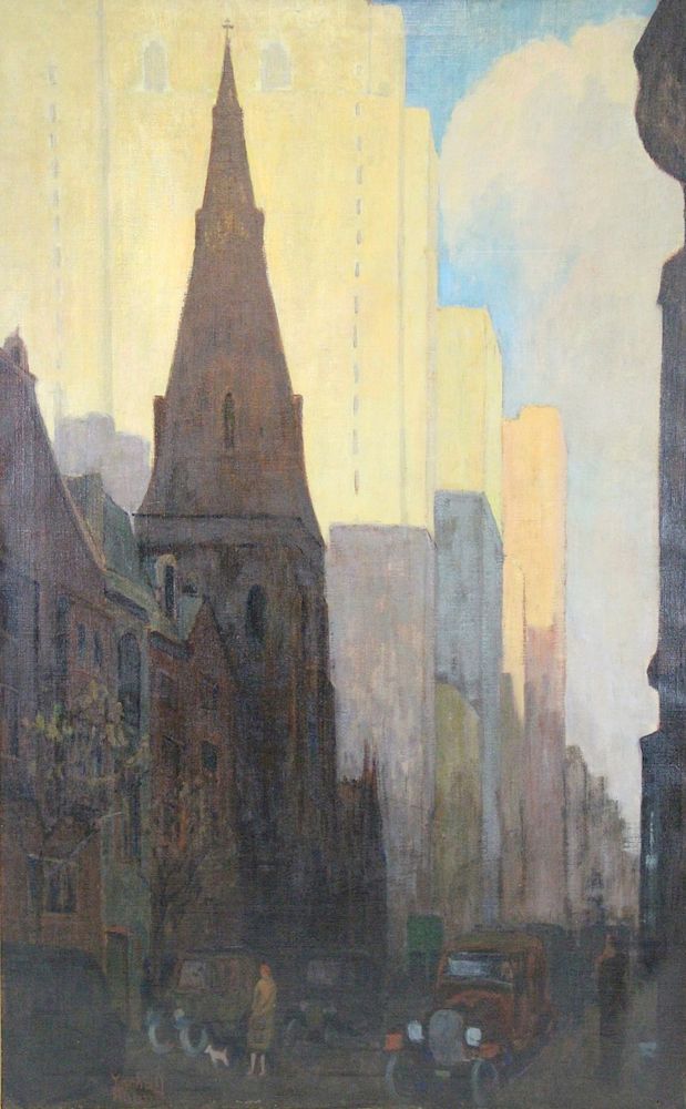 Appraisal: YARNALL ABBOTT AMERICAN - Oil On Canvas View of St