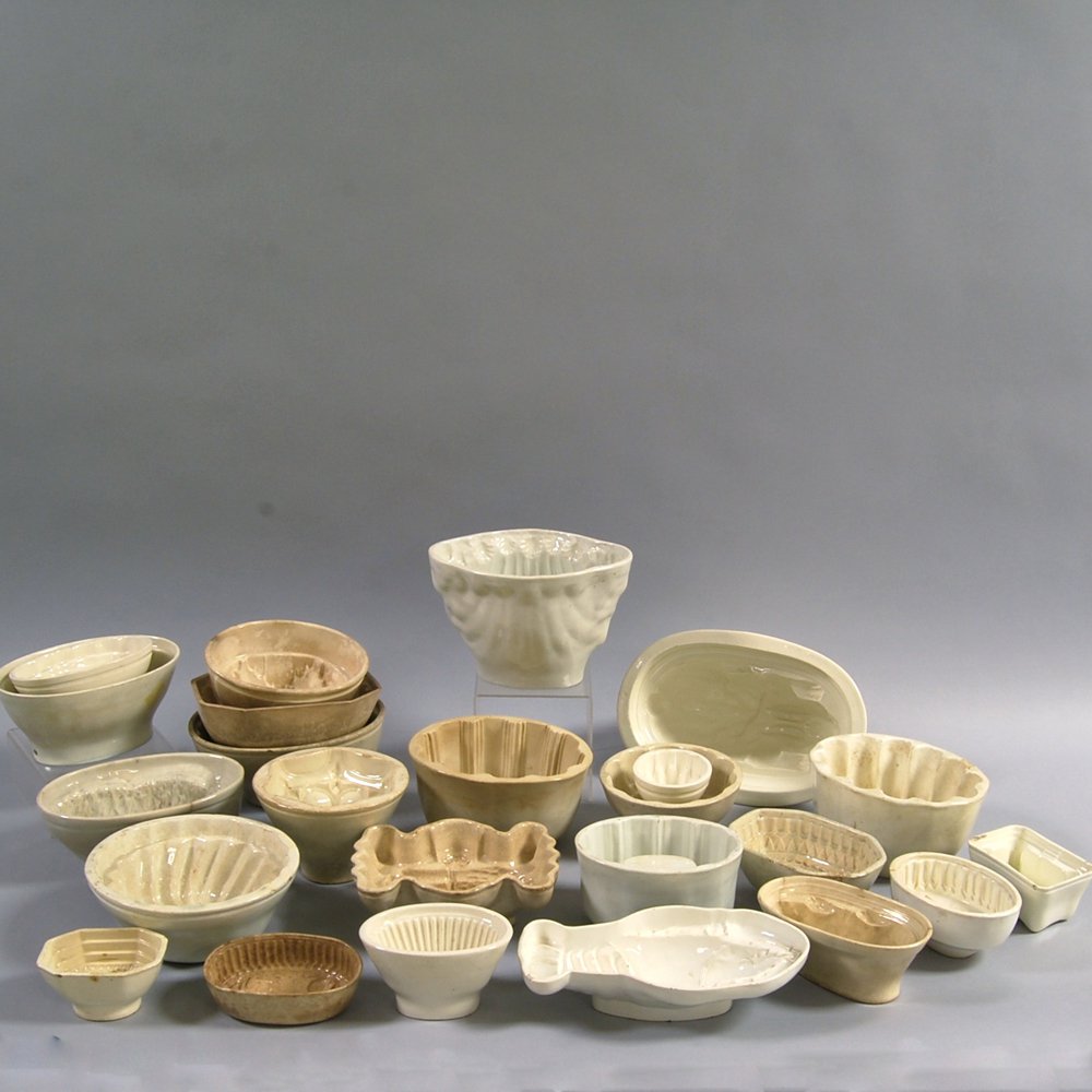 Appraisal: Twenty-four Creamware Culinary Molds th th century in varying designs