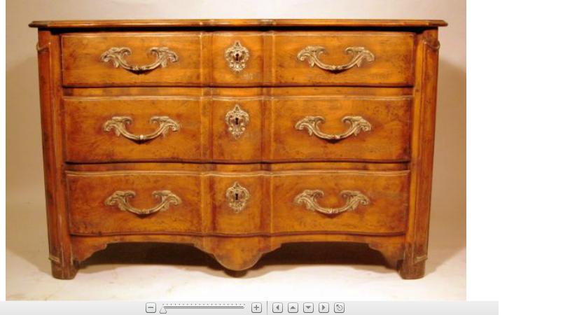 Appraisal: French provincial style walnut commoderalph lauren modern