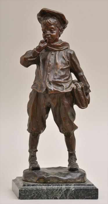 Appraisal: JOSE CARDONA - GAVROCHE Bronze signed lower right JP Cardona