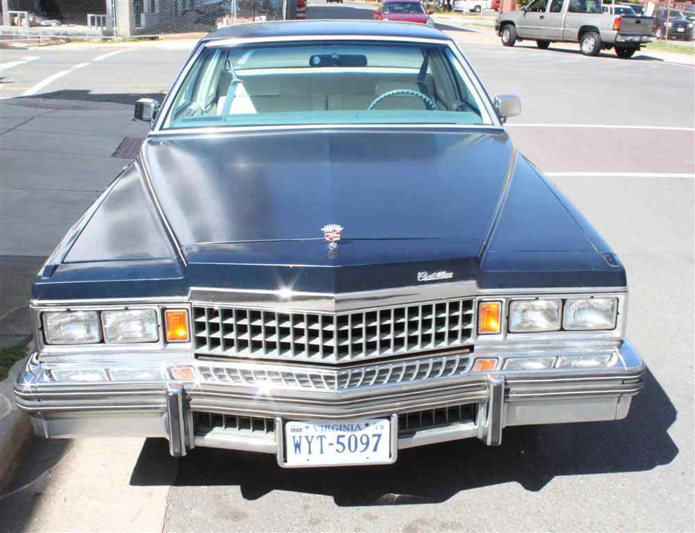 Appraisal: BLUE CADILLAC COUPE DE VILLE white leather interior model