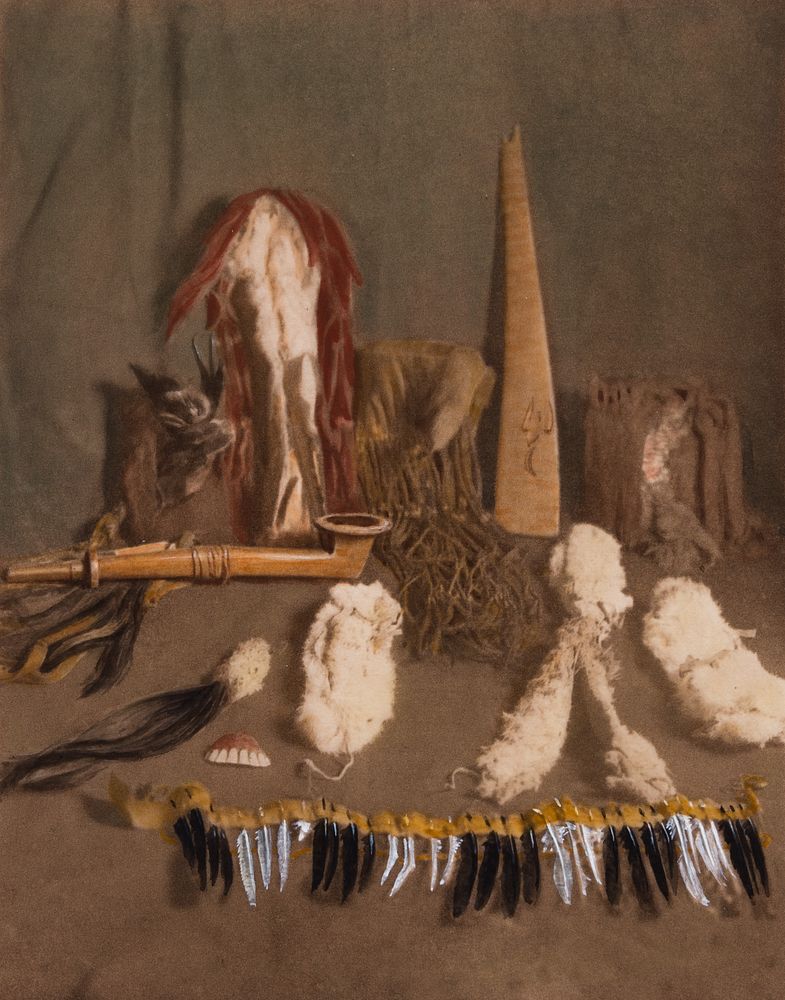 Appraisal: Edward Curtis Contents of Bundle of Numak-Mahana - Mandan Edward