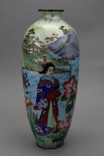 Appraisal: th C Japanese Enameled Bronze Vase th C Japanese Enameled