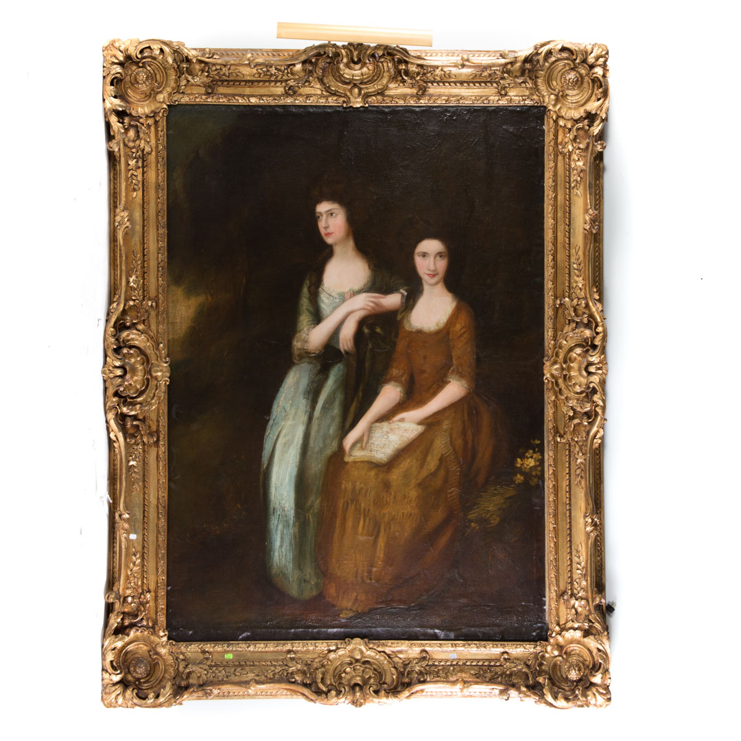 Appraisal: After Thomas Gainsborough The Linley Sisters British - Oil on