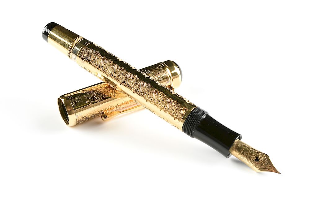 Appraisal: A MONTBLANC Louis XIV LIMITED EDITION FOUNTAIN PEN WITH K