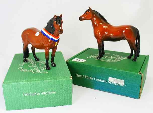 Appraisal: Beswick Horses Warlord and Another Bunch Limited Edition with Boxes