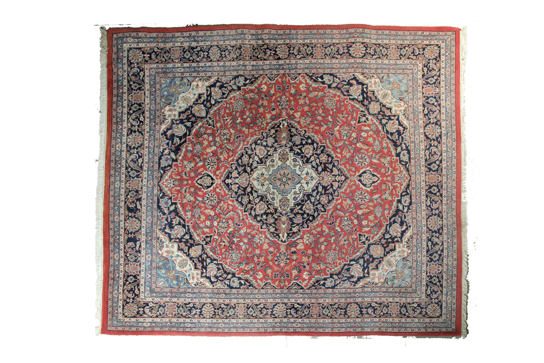 Appraisal: HANDMADE ORIENTAL ROOM SIZE RUG Asian late th century reddish