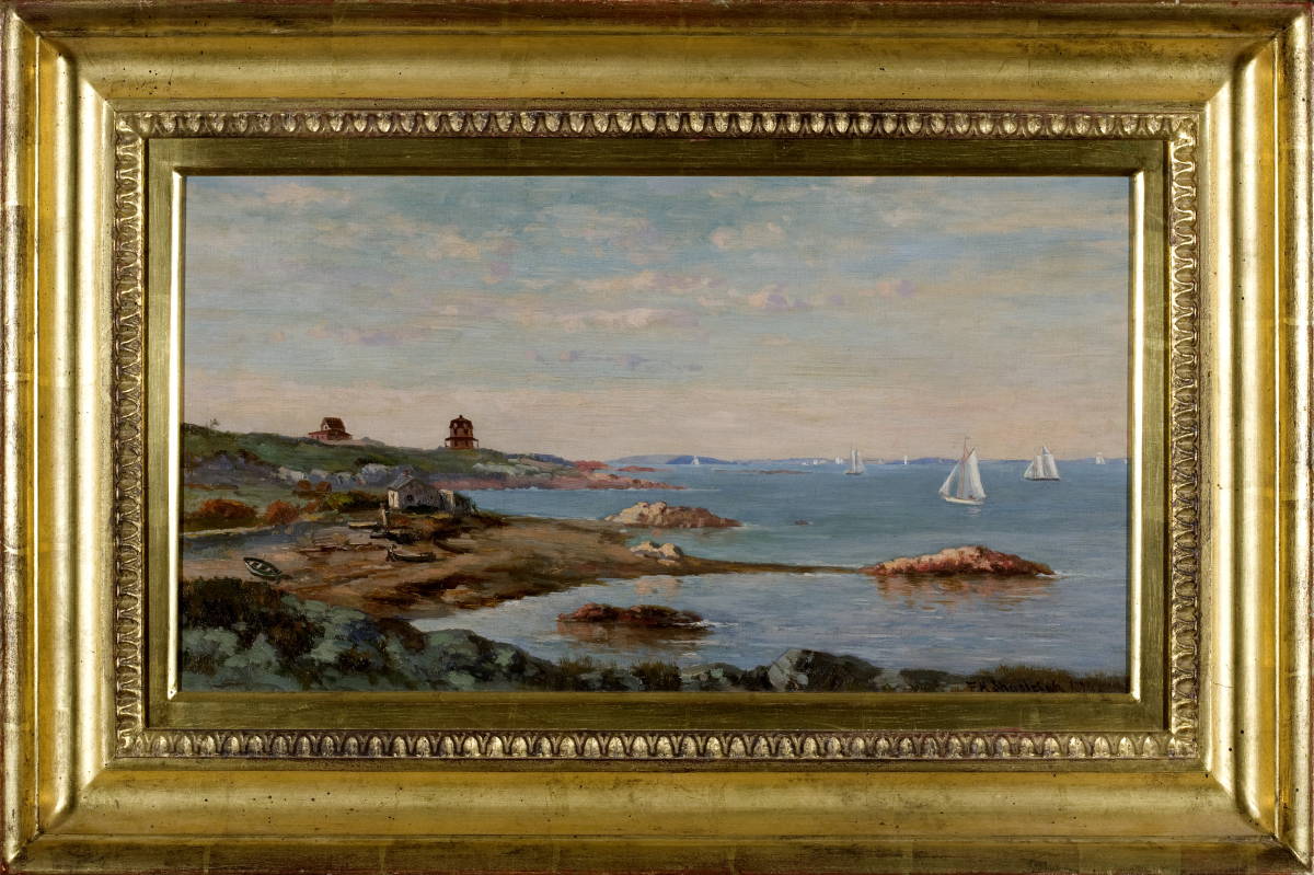 Appraisal: FRANK SHAPLEIGH AMERICAN - PLEASANT BEACH COHASSET Oil on canvas