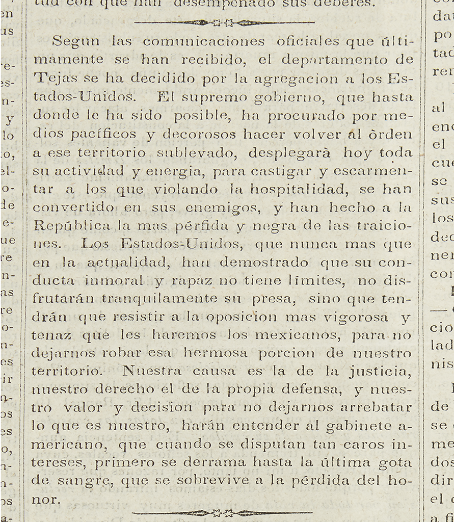 Appraisal: TEXAS Diario del Gobierno de la Republica Mexicana Approximately issues