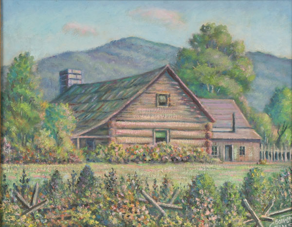 Appraisal: Charles Bowen Sims American - Grandma Barnes Cabin Brown County