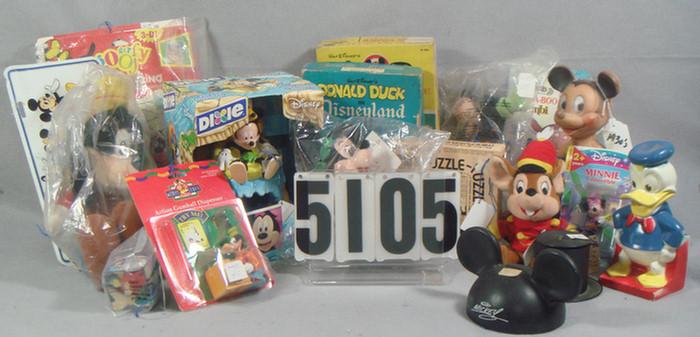 Appraisal: Disney lot Mickey Mouse plush animals puzzels books dolls and