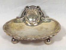 Appraisal: A continental standard silver butter shell weighing approx ounces