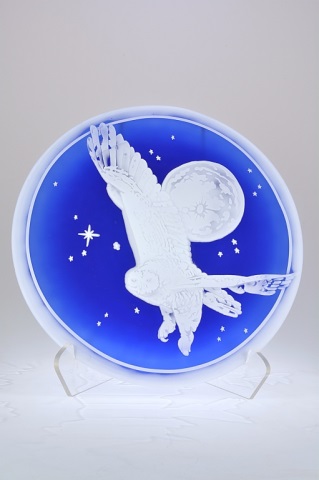 Appraisal: Pilgrim Cameo Glass Rondelle By the Light of the Pilgrim