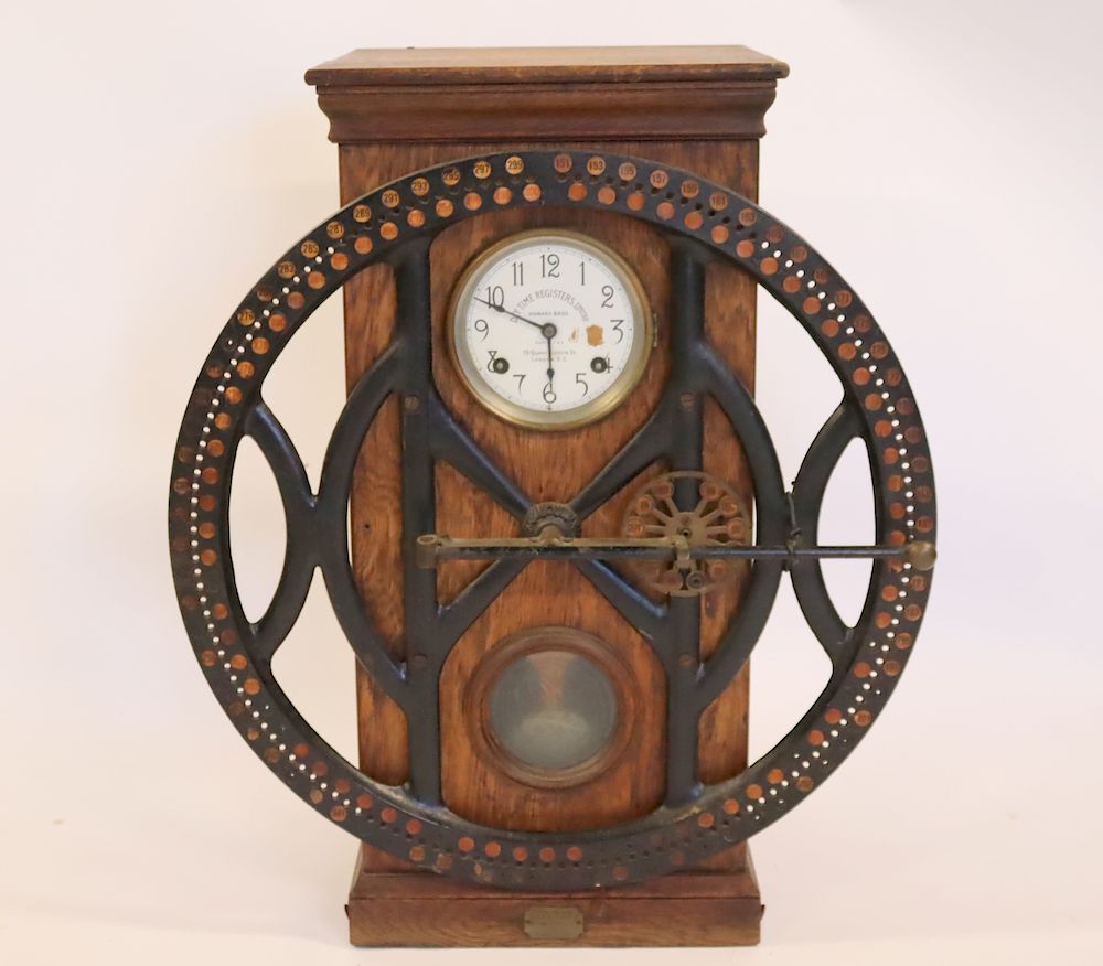 Appraisal: Original Dey Time Register Clock From the New Milford CT