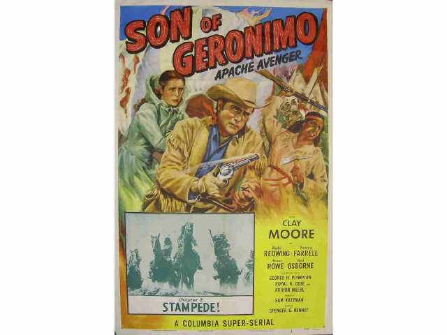 Appraisal: Vintage movie poster starring Clay Moore with Rodd Redwing Tommy