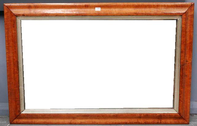 Appraisal: A gilt framed mirror together with a timber framed mirror