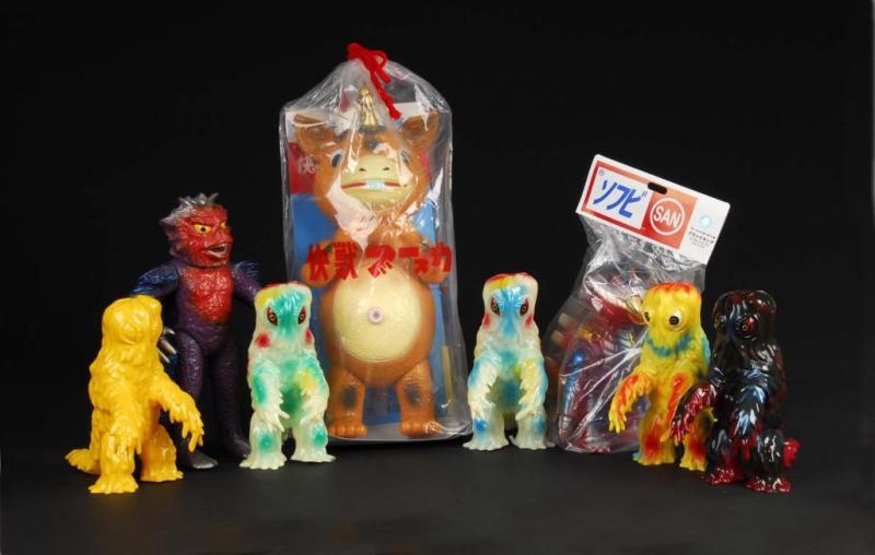 Appraisal: Lot of Vinyl Figures Description Japanese Marusan including one vintage