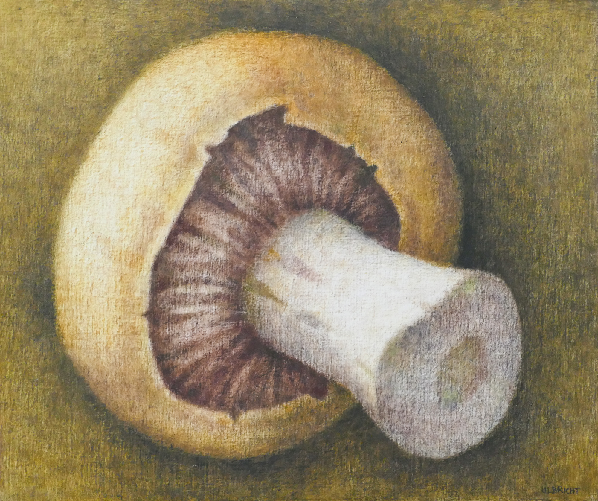 Appraisal: John Ulbricht - Cuban ''Champinon'' Mushroom Oil on Canvas ''x