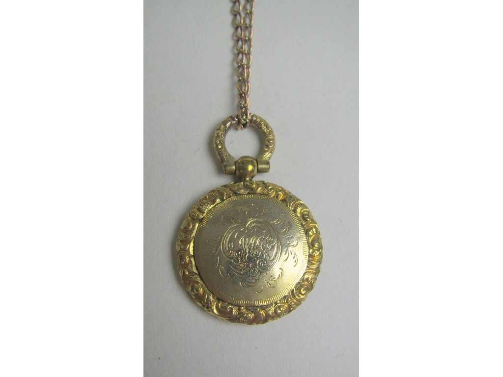 Appraisal: Victorian hair locket on neckchain