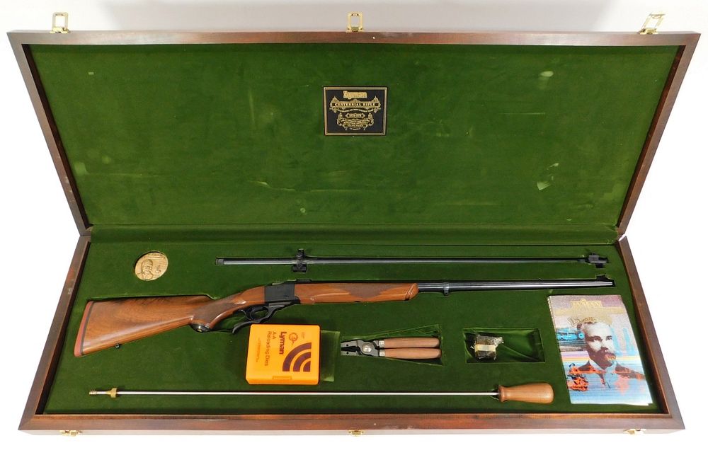 Appraisal: Cased Lyman Centennial Rifle and Accessories United States - caliber