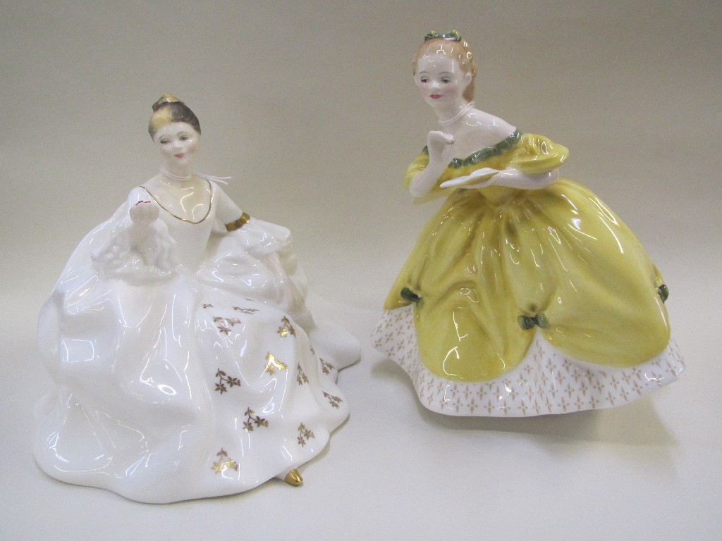 Appraisal: Two Royal Doulton figures 'My Love' HN and 'The Last