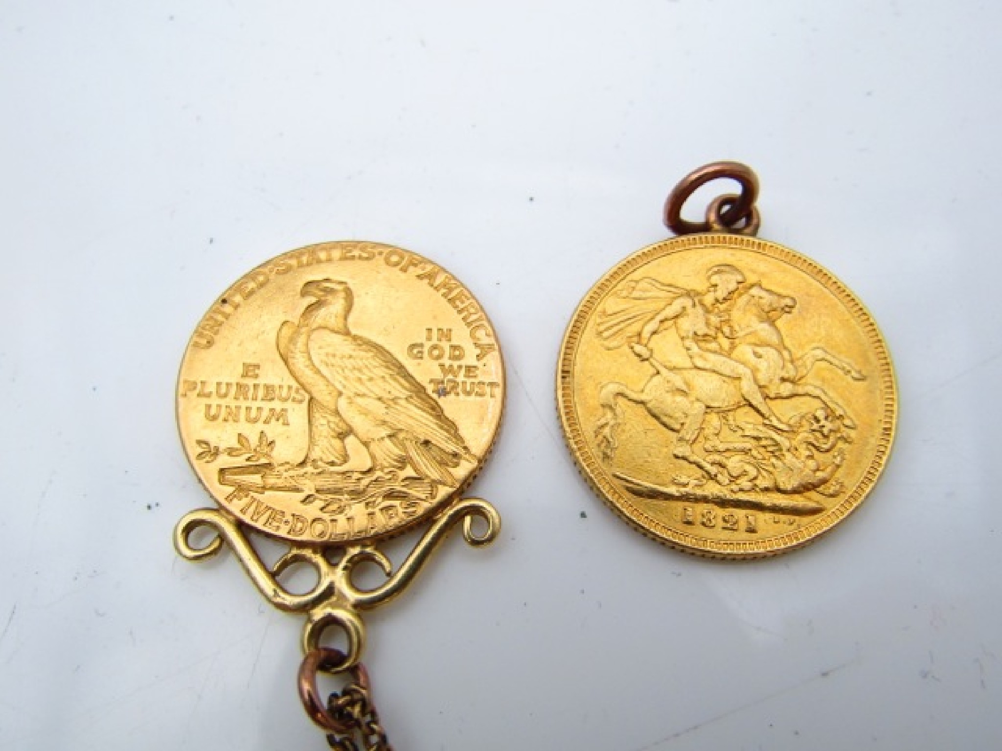 Appraisal: A George IV full sovereign mounted as a pendant and