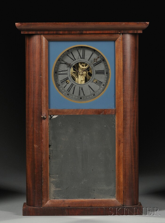 Appraisal: Chauncey Jerome Mahogany Ogee Proto-type Shelf Clock New Haven Connecticut