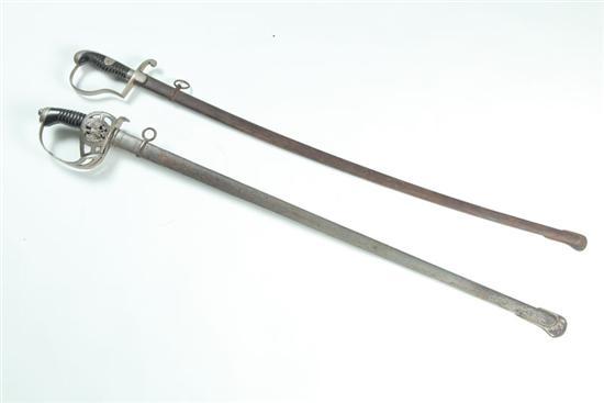 Appraisal: TWO SWORDS European late th-early th century Cavalry sword with