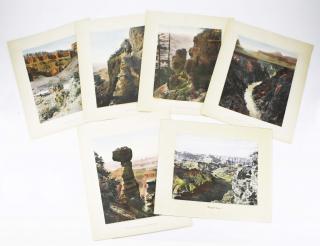 Appraisal: set of Western Grand Canyon scene hand colored photos x