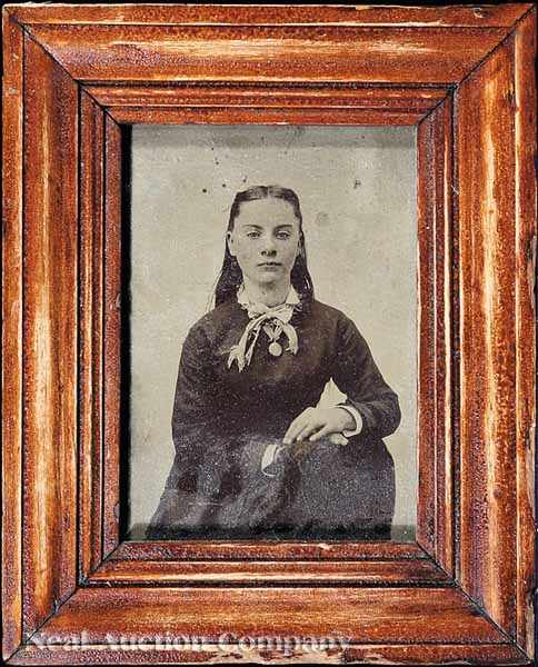 Appraisal: A Group of Six Half Plate Tintype Portraits consisting of