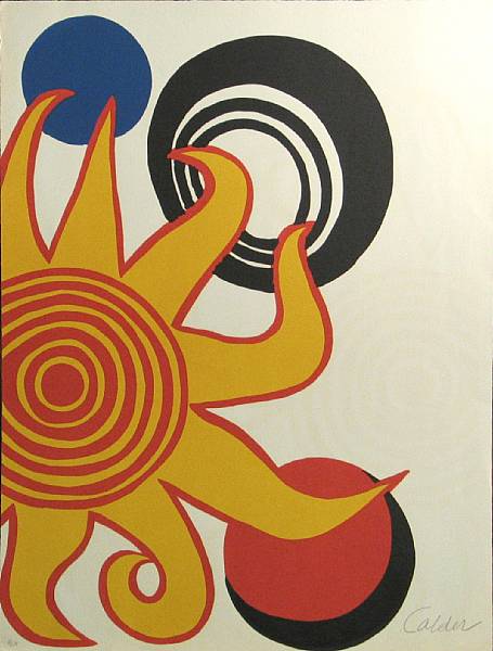 Appraisal: Alexander Calder American - from Magie Eolienne Color lithograph printed