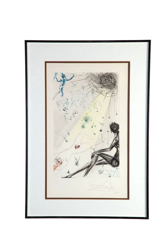 Appraisal: LOOKE NOT UPON MEE BY SALVADOR DALI SPANISH - Etching