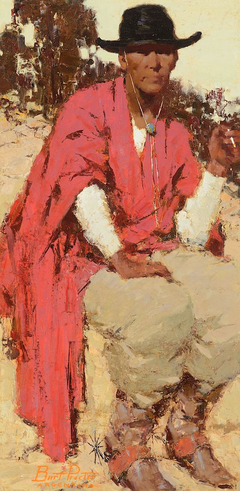 Appraisal: Burt Procter Gaucho Exclusive on Bidsquare BURT PROCTER Gaucho oil