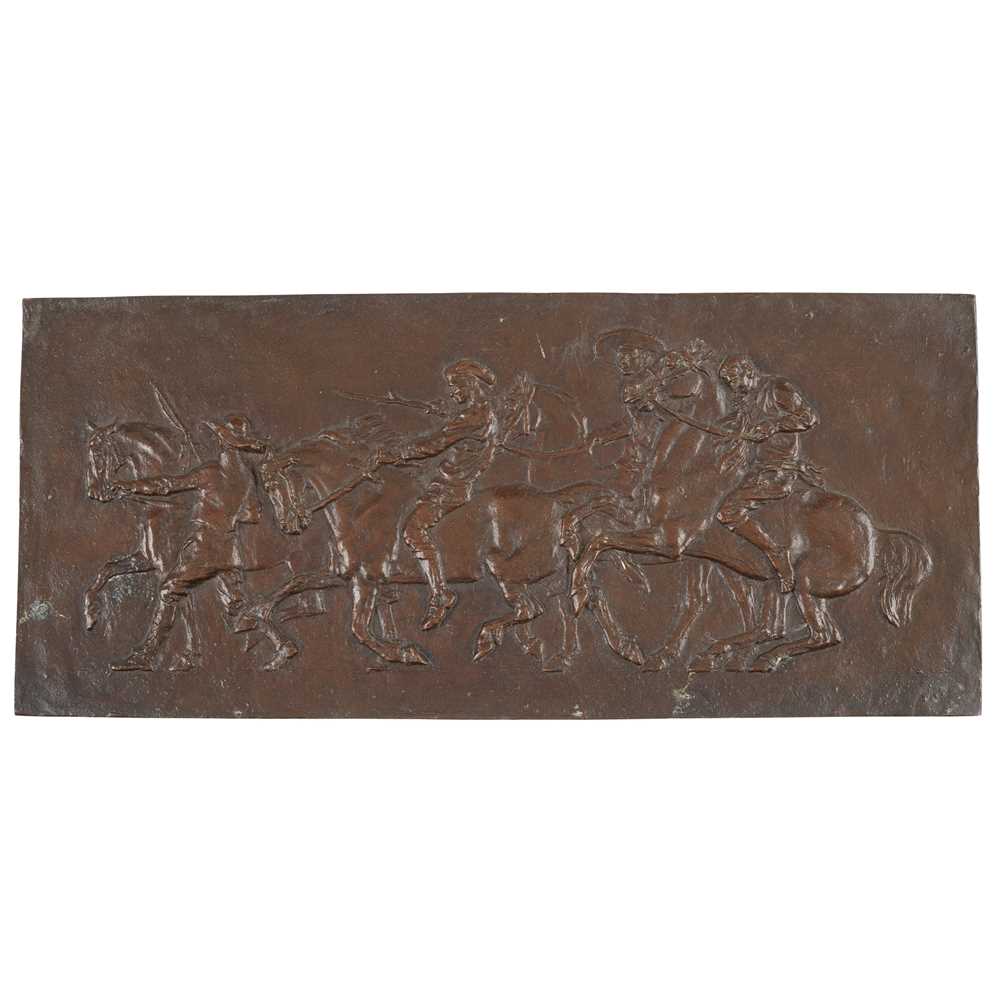 Appraisal: RANDOLPH CALDECOTT - 'A HORSE FAIR IN BRITTANY' CIRCA bronze