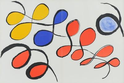 Appraisal: Alexander Calder American - Composition III Lithograph in color on