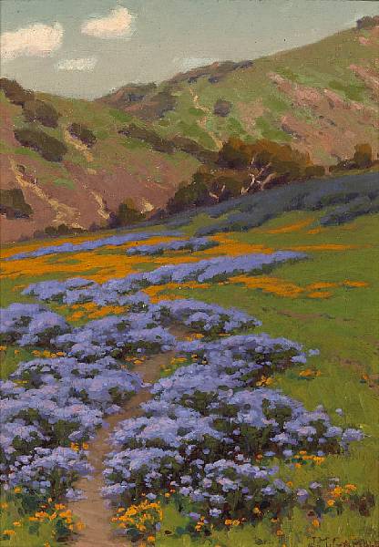 Appraisal: n a John Marshall Gamble - Wild Heliotrope and Poppies