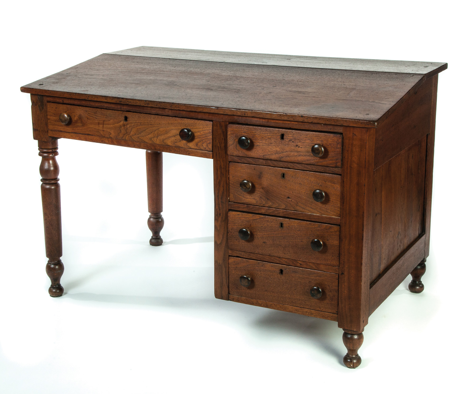 Appraisal: VICTORIAN SLANT-TOP DESK WITH DOVETAILED DRAWERS American rd quarter- th