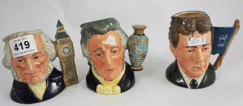 Appraisal: Royal Doulton Small Character Jugs Sir Henry Doulton D John