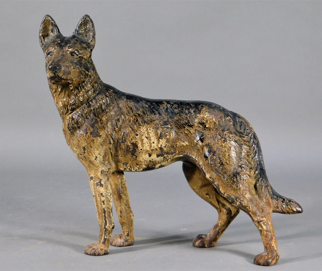 Appraisal: HUBLEY NO CAST IRON GERMAN SHEPHERD DOOR STOP Pennsylvania th